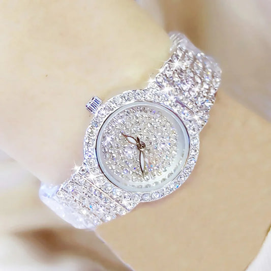 Luxury Women's Rose Gold Wristwatch - Diamond Small Watch for Elegant Ladiesโข