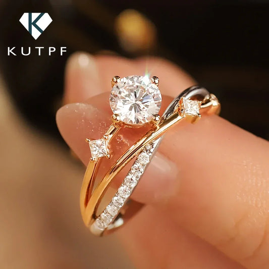 Moissanite Shooting Star Ring – 1 Carat S925 Silver Engagement Jewelry™