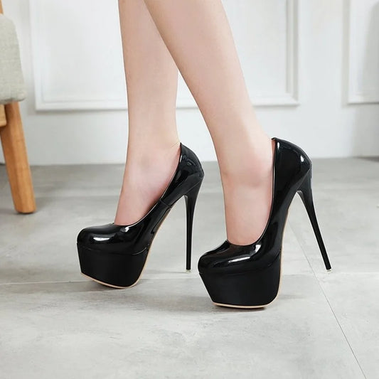 16CM Stiletto High Heels – Platform, Sexy Nightclub Pumps, Size 42™