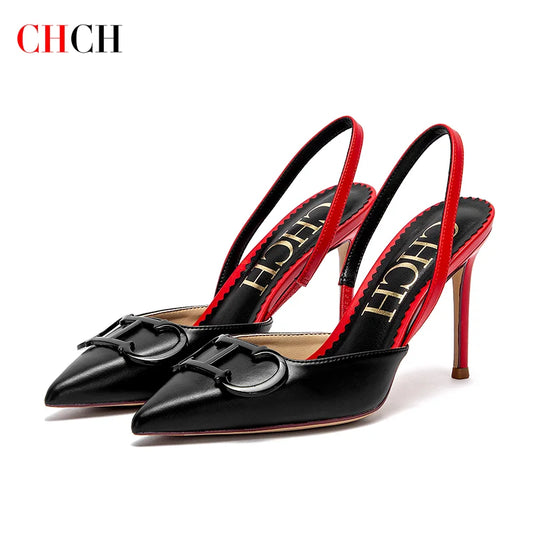 CHCH Women's Strappy High Heels – 9CM Pointed Toe Stilettos for Wedding & Party™