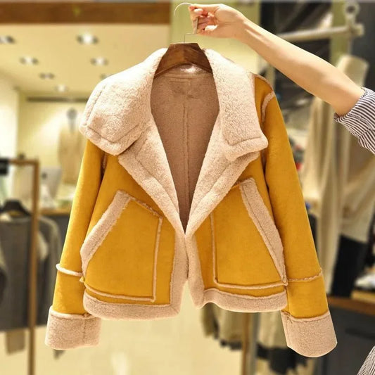 Luxury Women's Winter Coat β Heavy Fleece-Lined Warm Jacketβ’