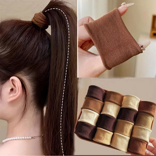 Colorful Elastic Hair Ties Set – Durable Nylon Ponytail Holders for Women & Girls™