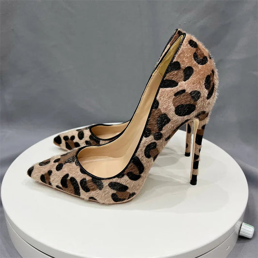 Suede Leopard Print Gradient High Heels – Elegant Party Shoes™