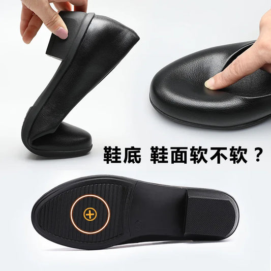 Elegant Soft Leather Women’s Pumps – Comfort & Style for Office & Party™