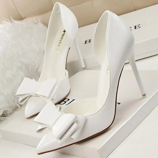 BIGTREE Women's Bow-Knot Stiletto Pumps – 10.5cm Classic High Heels™