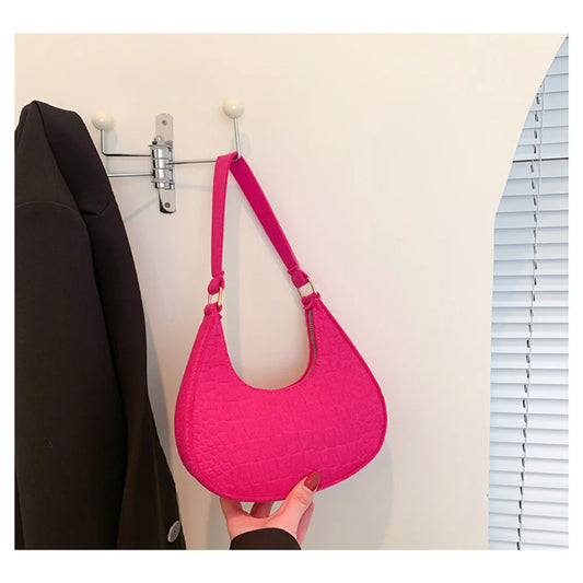 Retro Felt Underarm Shoulder Bag – Stylish & Casual Crossbody Purse™