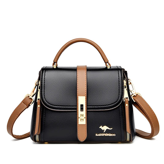 Luxury Genuine Leather Crossbody Handbag – Elegant Designer Tote & Shoulder Bag™