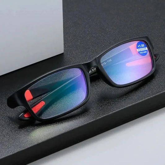 Ultra-Light HD Anti-Blue Light Reading Glasses – Classic Rectangular (+1.0 to +4.0)™