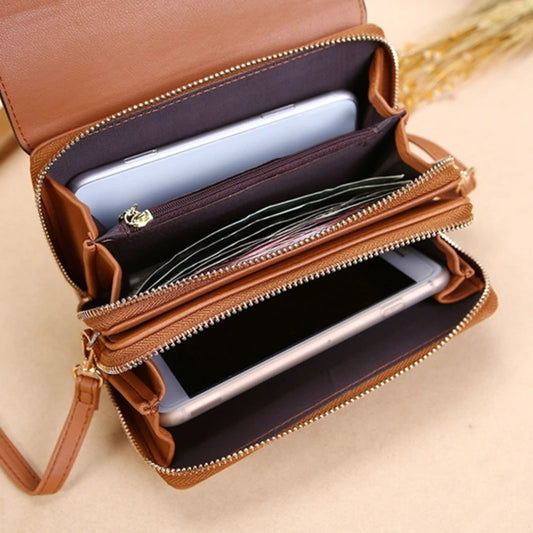 Korean Women’s Multi-Card Wallet & Shoulder Bag – Large Capacity & Stylish Design™