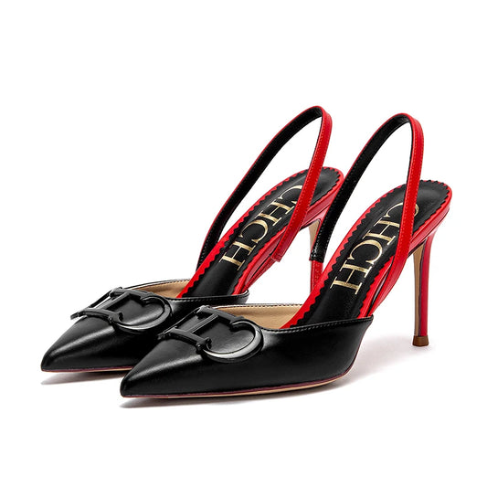 CHCH Women's Strappy High Heels – 9CM Pointed Toe Stilettos for Wedding & Party™