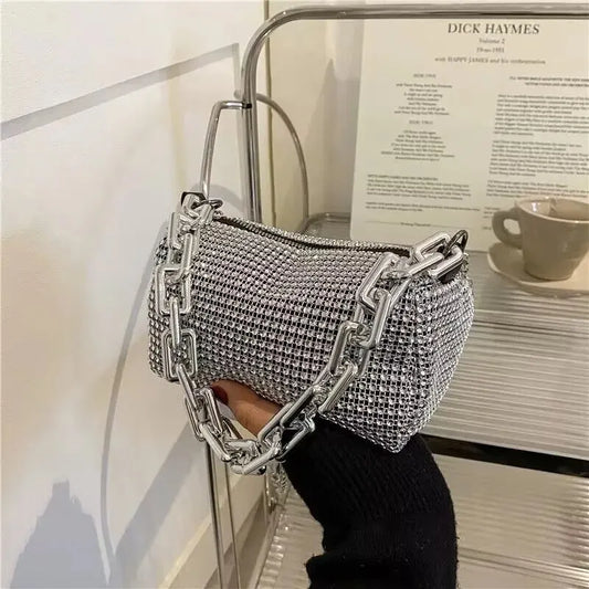 Luxury Rhinestone Bucket Bag – Glitter Mini Crossbody Purse™