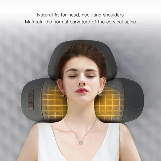Electric Heated Cervical Neck Massager – Vibration & Traction Pillow for Pain Relief™