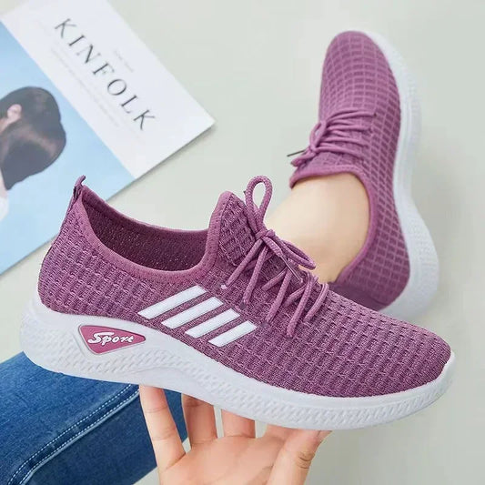 2025 Korean Women’s Casual Sports Sneakers – Breathable & Lightweight™