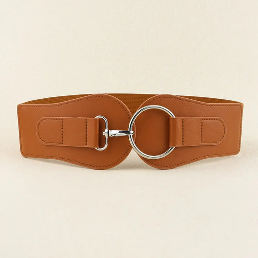 Elegant Women's Wide Waist Belt – Autumn Embellished Dress Accessory™