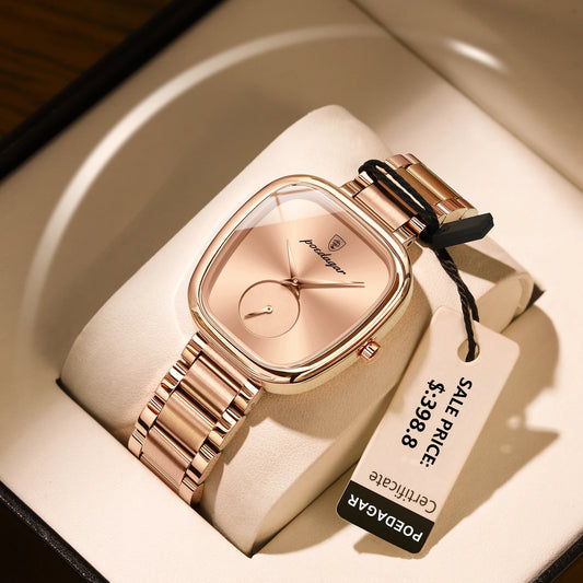 POEDAGAR Luxury Women's Watch – Waterproof Stainless Steel Quartz Elegant Ladies Timepiece™