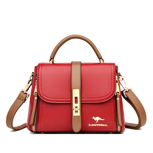 Luxury Genuine Leather Crossbody Handbag – Elegant Designer Tote & Shoulder Bag™