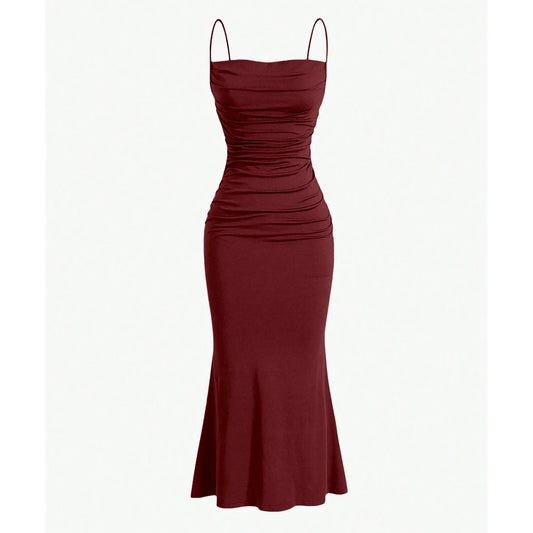 Mia Muse Summer Glam Maxi Dress – Elegant Spaghetti Strap Party Look™