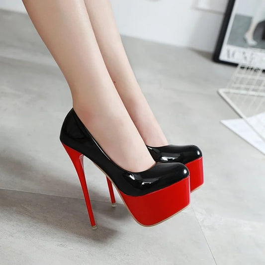 16CM Stiletto High Heels – Platform, Sexy Nightclub Pumps, Size 42™