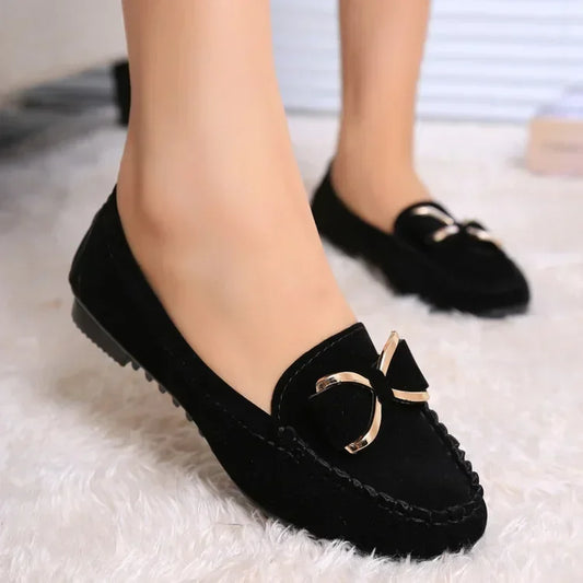 Elegant Women's Loafers – Classic Butterfly-Knot Flats for Comfort & Style™