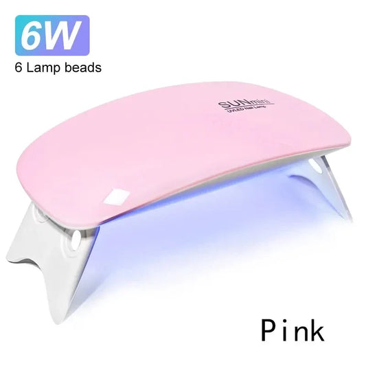 6W Mini UV LED Nail Dryer – Portable & USB-Powered™
