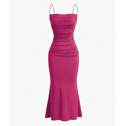 Mia Muse Summer Glam Maxi Dress – Elegant Spaghetti Strap Party Look™
