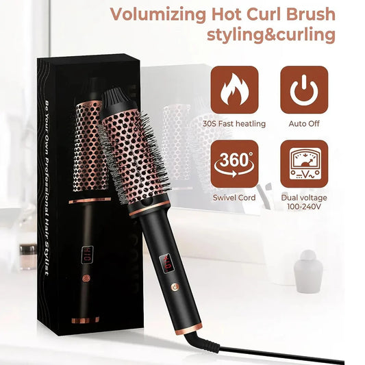 3-in-1 Ionic Hair Styler – Curling Iron, Straightener & Heated Brush™