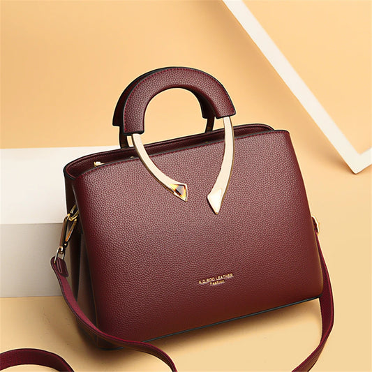 GENUINE VANDERWAH Luxury Leather Tote – Designer Shoulder & Crossbody Bag for Women™