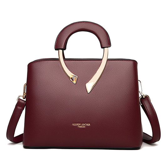GENUINE VANDERWAH Luxury Leather Tote – Designer Shoulder & Crossbody Bag for Women™