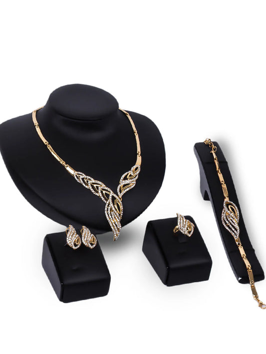 5PCS Women's Wing Jewelry Set – Elegant Earrings, Necklace, Bracelet & Ring™