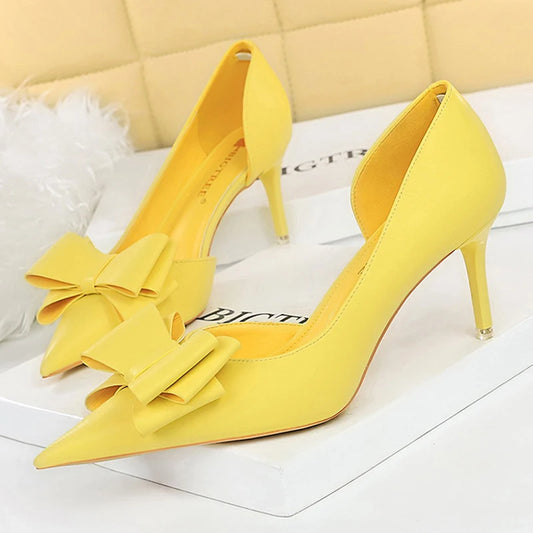 BIGTREE Women's Bow-Knot Stiletto Pumps – 10.5cm Classic High Heels™
